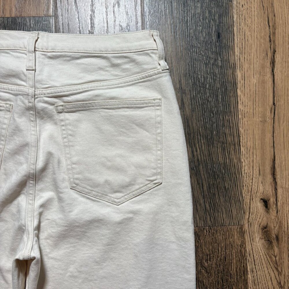 J. Crew High-Rise Straight Leg Jeans in Natural Cream - Picture 7 of 7